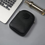 Litchi Texture Phone Crossbody Bag Leather Case For 5.5 Inch - 7.2 Inch Phones - Blue - Side View