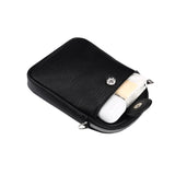 Litchi Texture Phone Crossbody Bag Leather Case For 5.5 Inch - 7.2 Inch Phones - Blue - Rear View
