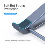 Vertical Laptop Storage Holder - Grey Multi-functional - Low Angle