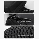 Crossbody Chest Pack For Outdoor Sports Unisex Cell Phone Bag - Black - Extra Image
