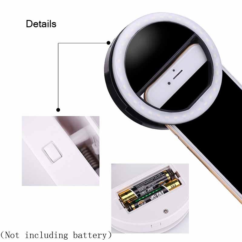 Ring-shaped Selfie Light for Live Photography - Led Flashlight - White