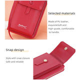 Adjustable Crossbody Phone Bag With Multi Card Slots - Black