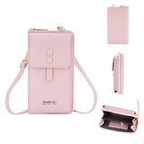 Adjustable Crossbody Phone Bag With Multi Card Slots - Black