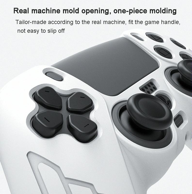 Thickened Non-slip Silicone Case for Ps5 Gamepad - Protective Cover - White