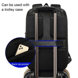 Large Capacity Business Backpack for Men - Skv Commute - Blue - 45-Degree Angle