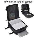 Expandable Double Shoulder Backpack For Business Or Casual Use - Black - Extra Image