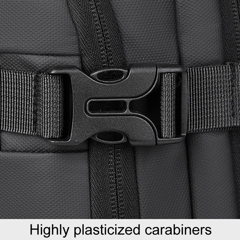 Expandable Double Shoulder Backpack For Business Or Casual Use - Black