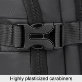 Expandable Double Shoulder Backpack For Business Or Casual Use - Black - Extra Image