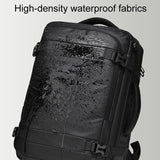 Expandable Double Shoulder Backpack For Business Or Casual Use - Black - Extra Image