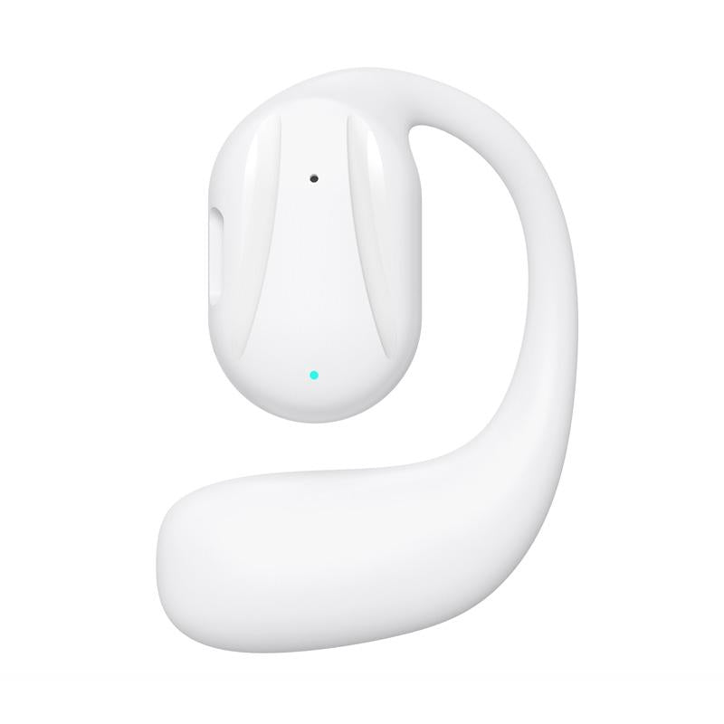 Black Yj77 Bluetooth 5.2 Ear-mounted Bone Conduction Headset for Left Ear - Left Ear Black