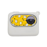Silicone Case for Insta360 Go 3 with Neck Strap and Skin Wrap - White