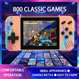 800 Built-In Games G3 Macaron Handheld Game Console With 3.5 Screen - Pink - 45-Degree Angle