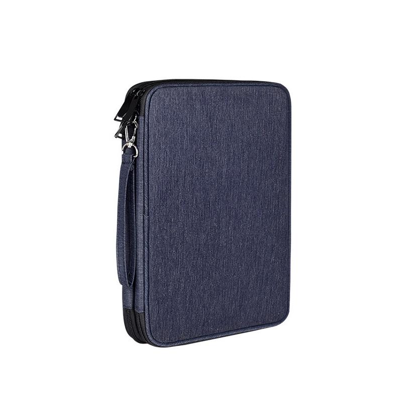 Waterproof Multi-function Storage Bag for Digital Accessories - l - Navy Blue