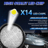 4 Inch Flood - Surface Mixed Luminous Anti - Glare Lens Round Light D0084 - Close-Up Angle