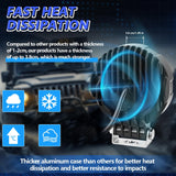 4 Inch Flood - Surface Mixed Luminous Anti - Glare Lens Round Light D0084 - Extra Image