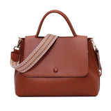 Versatile Autumn / Winter Shoulder Bag For Women - Khaki - Front View