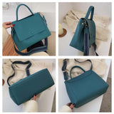 Versatile Autumn / Winter Shoulder Bag For Women - Khaki - Top-Down View