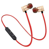 Wireless Bluetooth Sport Earbuds with Mic - Moreblue S07 - Black - Front View