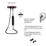 Wireless Bluetooth Sport Earbuds with Mic - Moreblue S07 - Black