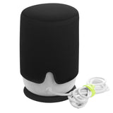 Black Dustproof Case for Homepod / Mini 2 Speaker with Anti-slip Pad - Front View