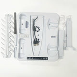 Multifunctional Cooling Base for Ps5 with Vr2 Handle Charging and Disc Storage Stand - White - Rear View