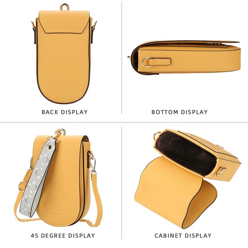 Multi Card Clutch For Women Mobile Phone - Yellow