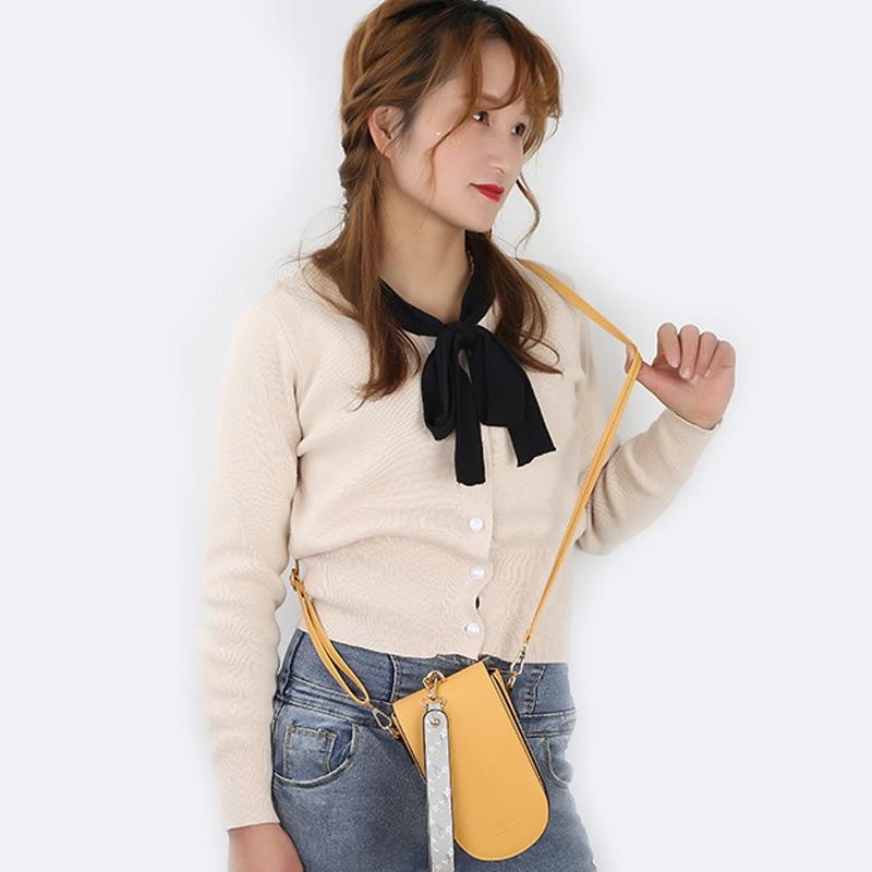 Multi Card Clutch For Women Mobile Phone - Yellow
