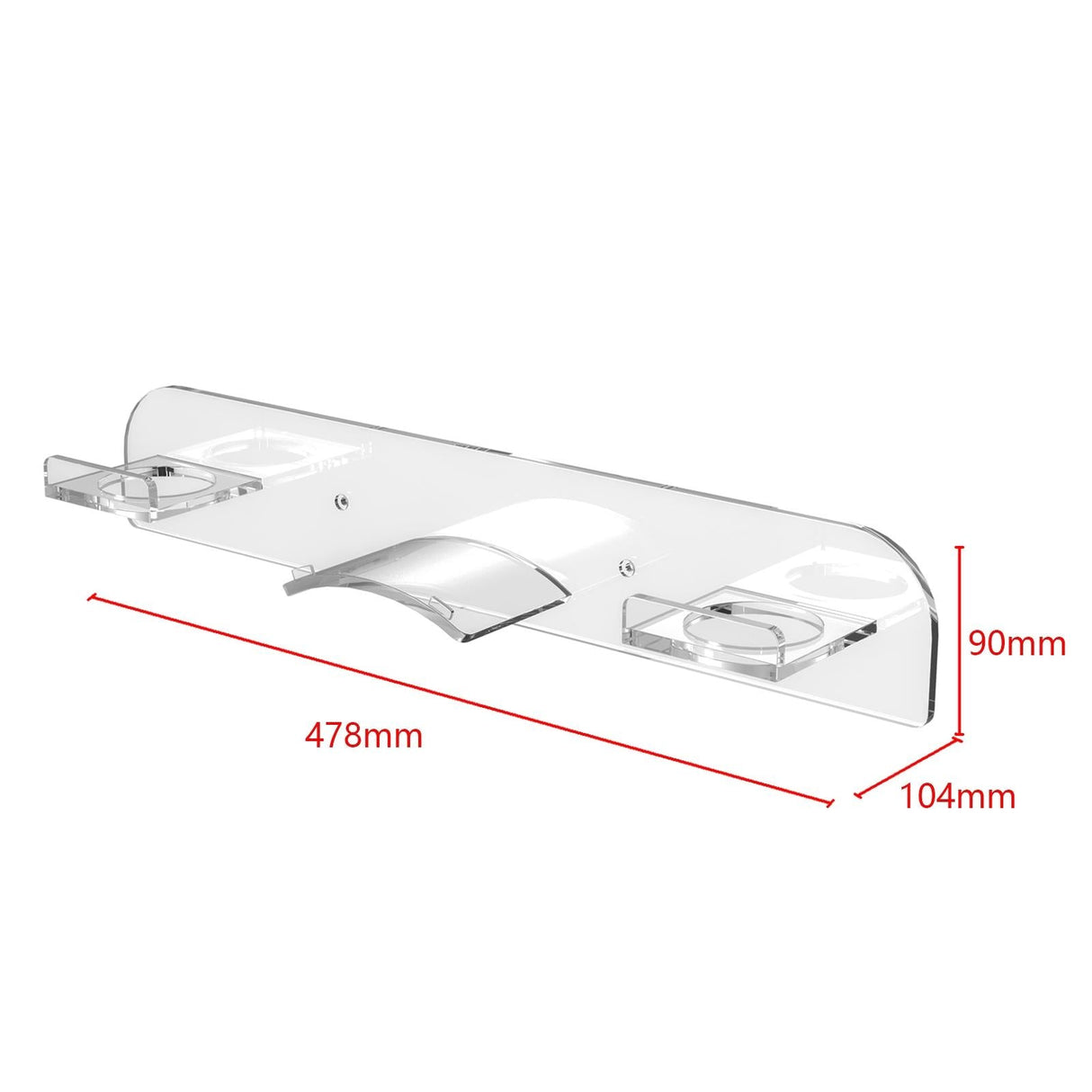 Acrylic Wall Mount for Vr Headsets - Black