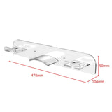 Acrylic Wall Mount for Vr Headsets - Black - Top-Down View