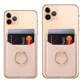 Rfid Snake Texture Phone Card Bag With Ring Fits Most Phones - Green - Extra Image