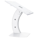 Portable Foldable Laptop Stand - Heightening Bracket Multifunctional White - Front View