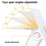 Portable Foldable Laptop Stand - Heightening Bracket Multifunctional White - 45-Degree Angle