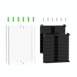 Wall-mounted Game Card Cd Storage Bracket - Black - Top-Down View