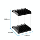 Wall-mounted Game Card Cd Storage Bracket - Black - 45-Degree Angle