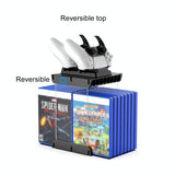 Wall-mounted Game Card Cd Storage Bracket - Black - Close-Up Angle