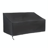 Waterproof Dustproof Sofa Recliner Cover - 134x66x89 / 69cm - Black - Front View
