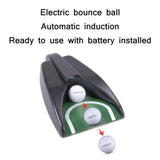 Automatic Golf Ball Returner For Putter Practice - Rear View