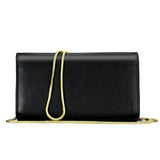 Chic One Shoulder Cowhide Bag For Women - Black