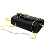 Chic One Shoulder Cowhide Bag For Women - Black