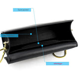 Chic One Shoulder Cowhide Bag For Women - Black