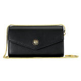 Chic One Shoulder Cowhide Bag For Women - Black - Extra Image