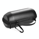 Carbon Fiber Bluetooth Speaker Bag for Jbl Flip 5 - Set of 2 Black - Front View