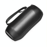 Carbon Fiber Bluetooth Speaker Bag for Jbl Flip 5 - Set of 2 Black - Side View
