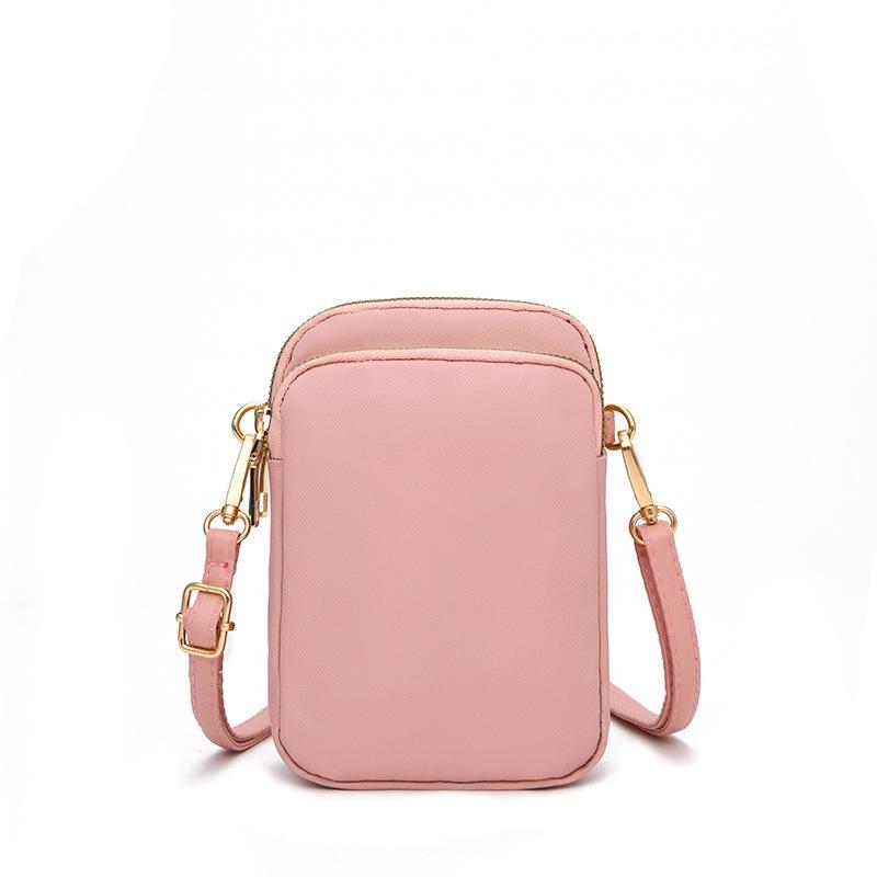 Women Mini Crossbody Phone Bag With Headphone Hole - Black