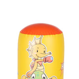 Children'S Inflatable Vertical Boxing Column - Cartoon Underwater Animal Pattern - 1.25M Height - Blue - Top-Down View