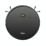 3-in-1 Smart Vacuum Cleaner Robot - Rechargeable Multifunctional Dry / Wet - Black