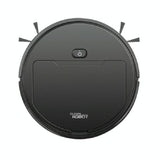 3-in-1 Smart Vacuum Cleaner Robot - Rechargeable Multifunctional Dry / Wet - Black - Side View