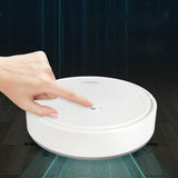 3-in-1 Smart Vacuum Cleaner Robot - Rechargeable Multifunctional Dry / Wet - Black - 45-Degree Angle