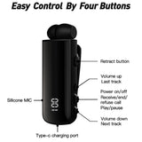 Waterproof Earphones for Driving and Riding - Black - Top-Down View