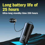 Waterproof Earphones for Driving and Riding - Black - Low Angle